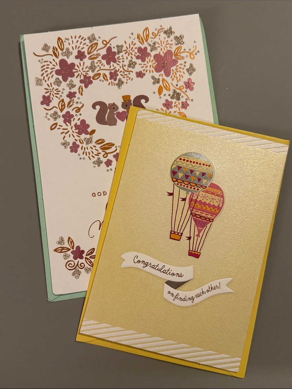 🌻 Bundle of 2 Hallmark/DaySpring Wedding and Engagement Cards
